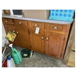 4 DOOR 4 DRAWER BASE CABINET WITH LAMINATE TOP, 60
