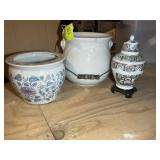 GROUP INCLUDING POTS AND GINGER JAR