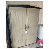RUBBERMAID PLASTIC GARDEN SHED, APPROX 57 IN X 29
