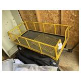 YELLOW GARDEN CART, FOLD DOWN SIDES