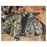 DUXBAK DOUBLE LAYER CAMO HUNTING JACKET WITH ZIP O