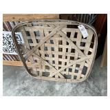 TOBACCO BASKET, MARKED FUQUAY VARINA