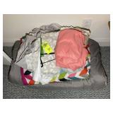 GROUP OF MISCELLANEOUS LINENS BEDSPREAD SHEETS ETC