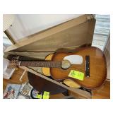 PAIR OF KIDS STEEL REINFORCE NECK GUITARS, NORMA,