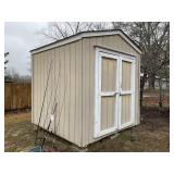 STORAGE SHED, 8 FT X 8 FT X 110 IN, NO CONTENTS
