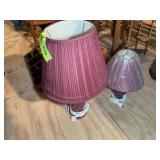 PAIR OF TABLE LAMPS 14 AND 21 IN TALL