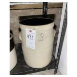 NO 3 STONEWARE CROCK, 13 IN TALL