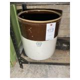 NO 6 STONEWARE CROCK, 14 IN TALL