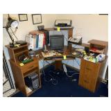 CORNER COMPUTER DESK, 60 IN X 60 IN
