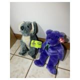 PAIR OF BEANIE BUDDIES, EUCALYPTUS AND EMPLOYEE BE