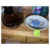 LARGE COVERED BAKING DISH AND BOWL