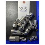 GROUP OF SWIVEL CRAFTSMAN AND MAC SOCKETS 3/8 IN D
