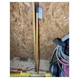 PAIR OF BROOMS APPEAR TO BE NEW