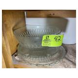 GLASS BOWL AND SERVING DISHES