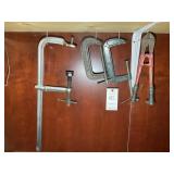 GROUP OF CLAMPS AND BOLT CUTTER