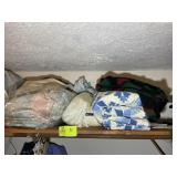 CONTENTS ON UPPER RIGHT SHELF IN MASTER CLOSET, CO