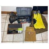 MISC GROUP INCLUDING DREMEL, GUN CLEANING KIT AND