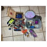 GROUP OF TOYS, LEGOS, CLUELESS PHONE, POLY POCKET