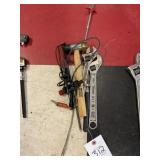 GROUP OF TOOLS INCLUDING ADJUSTABLE WRENCHES, HAMM