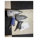 PAIR OF IMPACT WRENCHES, 1/2 IN AND 3/8 IN
