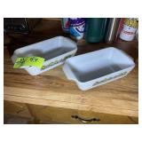 PAIR OF FIREKING BAKING DISHES