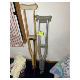 CRUTCHES AND CANE