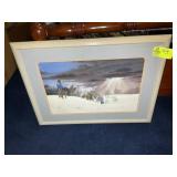 FRAMED AND MATTED PRINT TITLED "GUIDING LIGHT" B