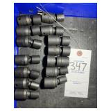GROUP OF PITTSBURGH SWIVEL IMPACT SOCKETS 3/8 IN D