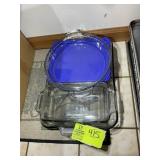 GLASS BAKING DISHES, PYREX AND ANCHOR