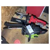 POULAN PL3314 GAS CHAINSAW AND HYPER TOUGH ELECTRI