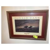PAIR OF FRAMED AND MATTED DONALD VANN PRINTS, RUNN