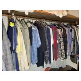 HANGING CONTENTS ON LEFT SIDE OF MASTER CLOSET, ME