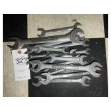 GROUP OF MOSTLY CRAFTSMAN COMBINATION OPEN END WRE