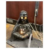 DARTH VADER LAMP, SOME DAMAGE, APPROX 12 IN TALL