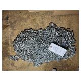 GROUP OF MISCELLANEOUS CHAIN, HOOKS ON SOME ENDS