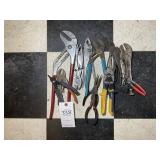 GROUP OF PLIERS AND CUTTERS