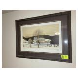 FRAMED AND MATTED PRINT NEAR GRANDFATHER BY BOB TI