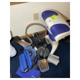 GROUP OF EXERCISE ITEMS, PERFECT PUSHUP, LEG WEIGH