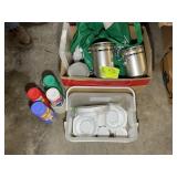CANISTER SET AND PLASTIC CUPS