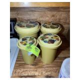 GROUP OF RUBBERMAID CANISTERS