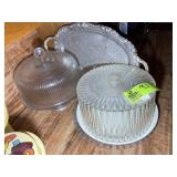 CAKE COVERS AND TRAYS, GLASS AND PLASTIC