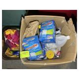 GROUP OF CLEANING ITEMS, DAMP RID, ETC