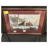 FRAMED AND MATTED PRINT, TITLED SHENANDOAH SUNRISE