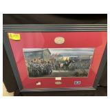 FRAMED AND MATTED PRINT, TITLED TWILIGHT IN GHETTY