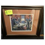 FRAMED AND MATTED PRINT, TITLED GODS AND GENERALS