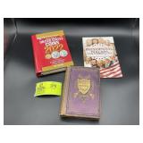 GROUP OF COIN RELATED BOOKS AND THREE YEARS IN THE