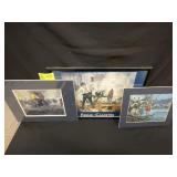 GROUP OF MATTED PRINTS, NIGHT CROSSING 16.5 IN X 1