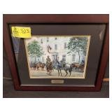 FRAMED AND MATTED PRINT TITLED THE HIGH COMMAND BY