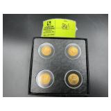 2007 PRESIDENTIAL DOLLAR PROOF 4 COIN SET WITH BOX