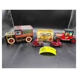 GROUP INCLUDING TOY CARS AND TINS